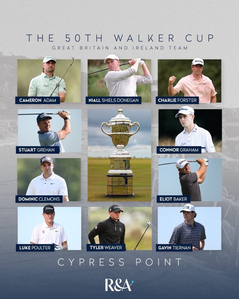 GB&I Walker Cup Team 2025