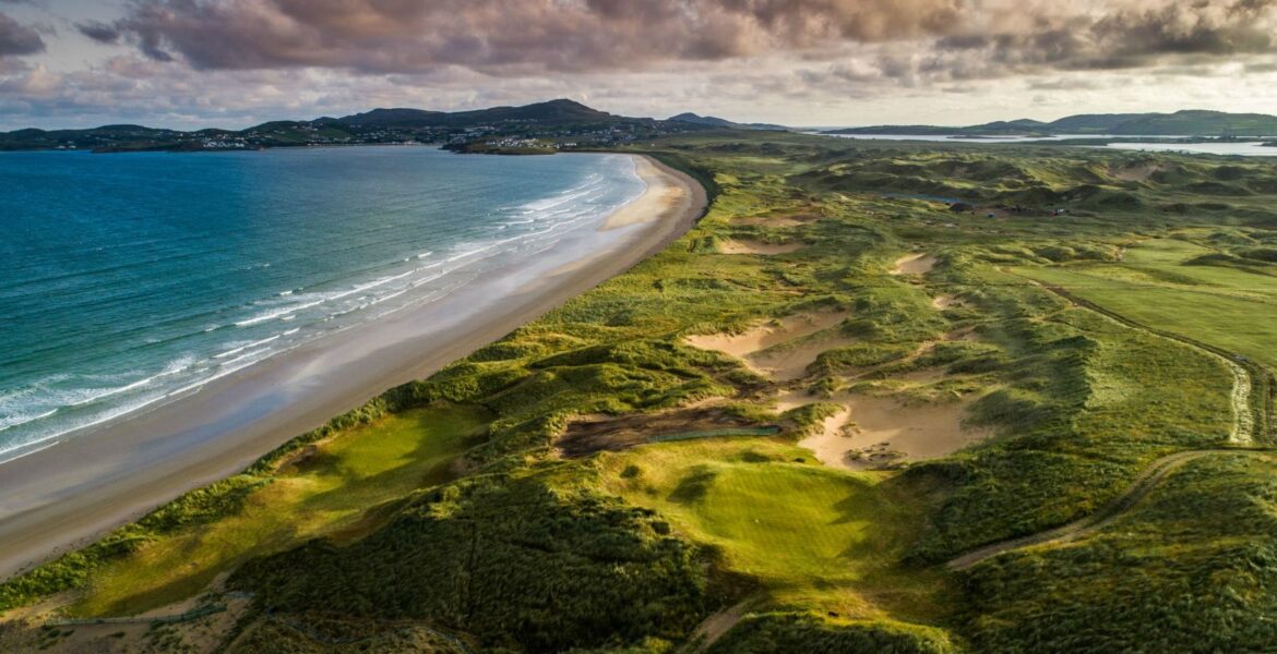 Drone image of St. Patrick's Links, Co. Donegal