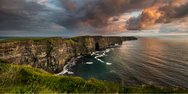 Cliffs of Moher, Co. Clare at sunset