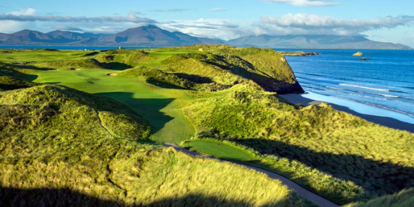Tralee Golf Club, Co. Kerry. Course and sea view