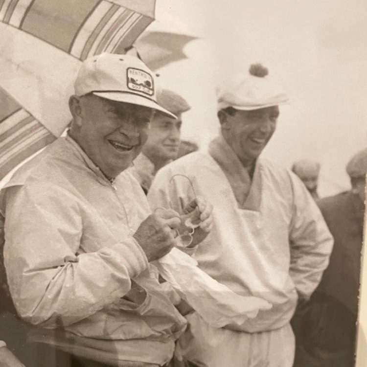 J.B Carr with President Eisenhower
